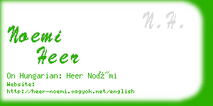 noemi heer business card